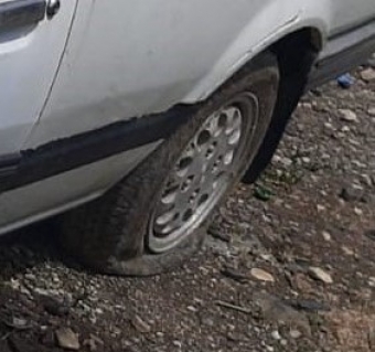 1988 model mazda 323 1.6 çıkma sol arka jant lastik