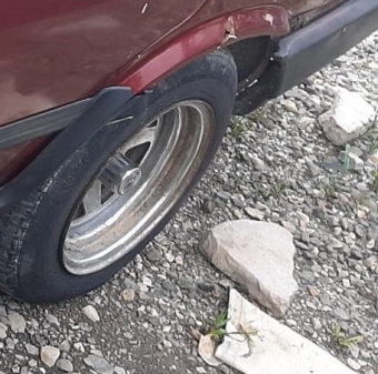 1992 model tofaş doğan çıkma sol arka jant lastik