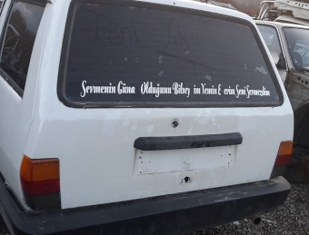1992 model tofaş kartal çıkma bagaj kapağı