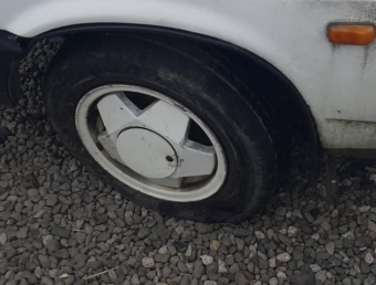 1993 model lada samara 1.5 karburatörlü çıkma sol ön jant lastik