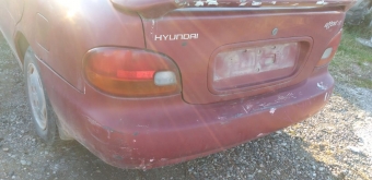 1998 model hyundai accent 1.3 gls çıkma arka tampon.