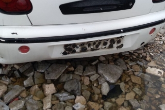 2001 model fiat brava 1.6 16v çıkma dolu arka tampon
