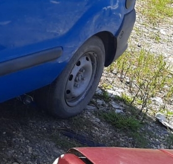 2002 model renault kangoo express 1.9 çıkma sol arka jant lastik