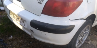 2004 model peugeot 307 1.4 çıkma arka tampon