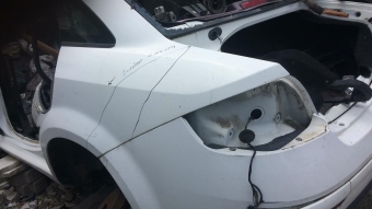 fiat linea orjinal kesme sol arka çamurluk